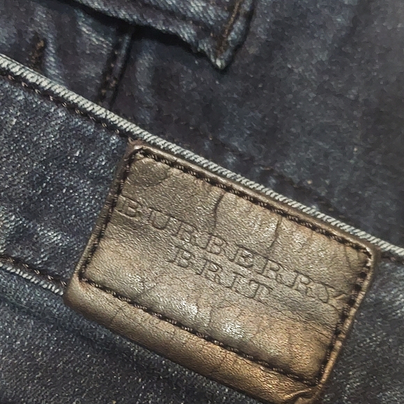 Burberry Britt Dark Blue Denim Skinny Jeans Black Label - Picture 11 of 11